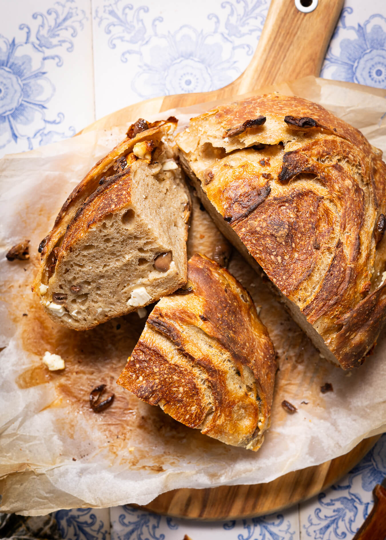 Προζυμένιο ελιοτυρόψωμο